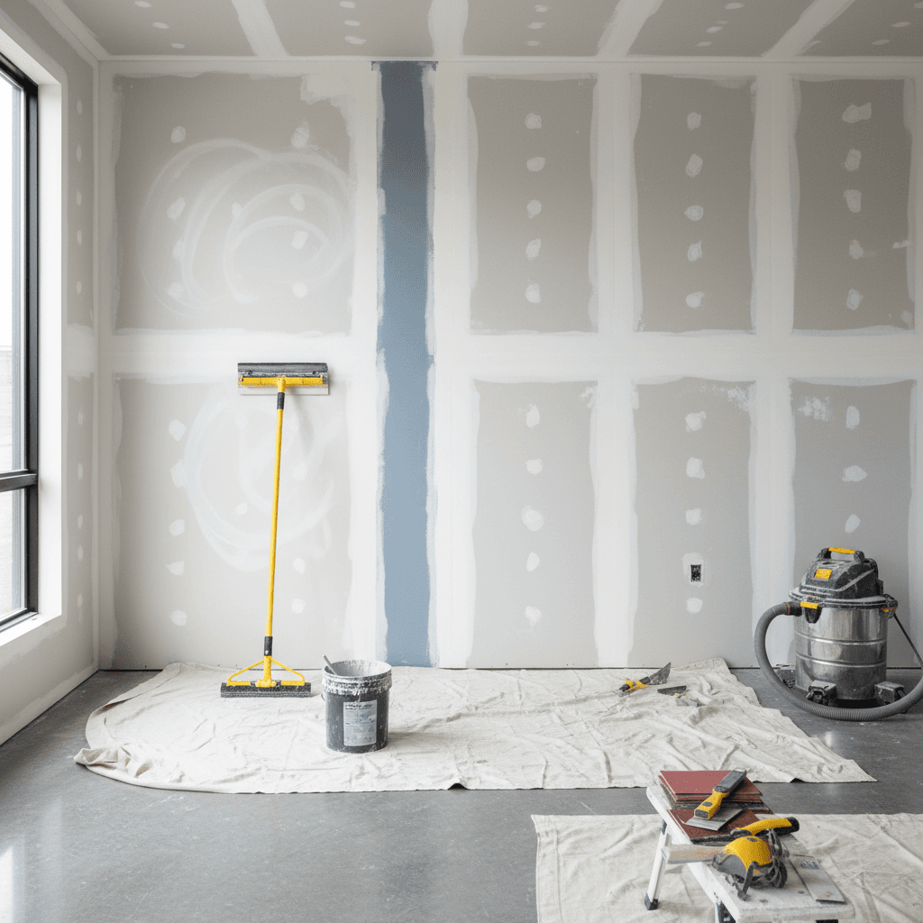 Surface preparation and priming work