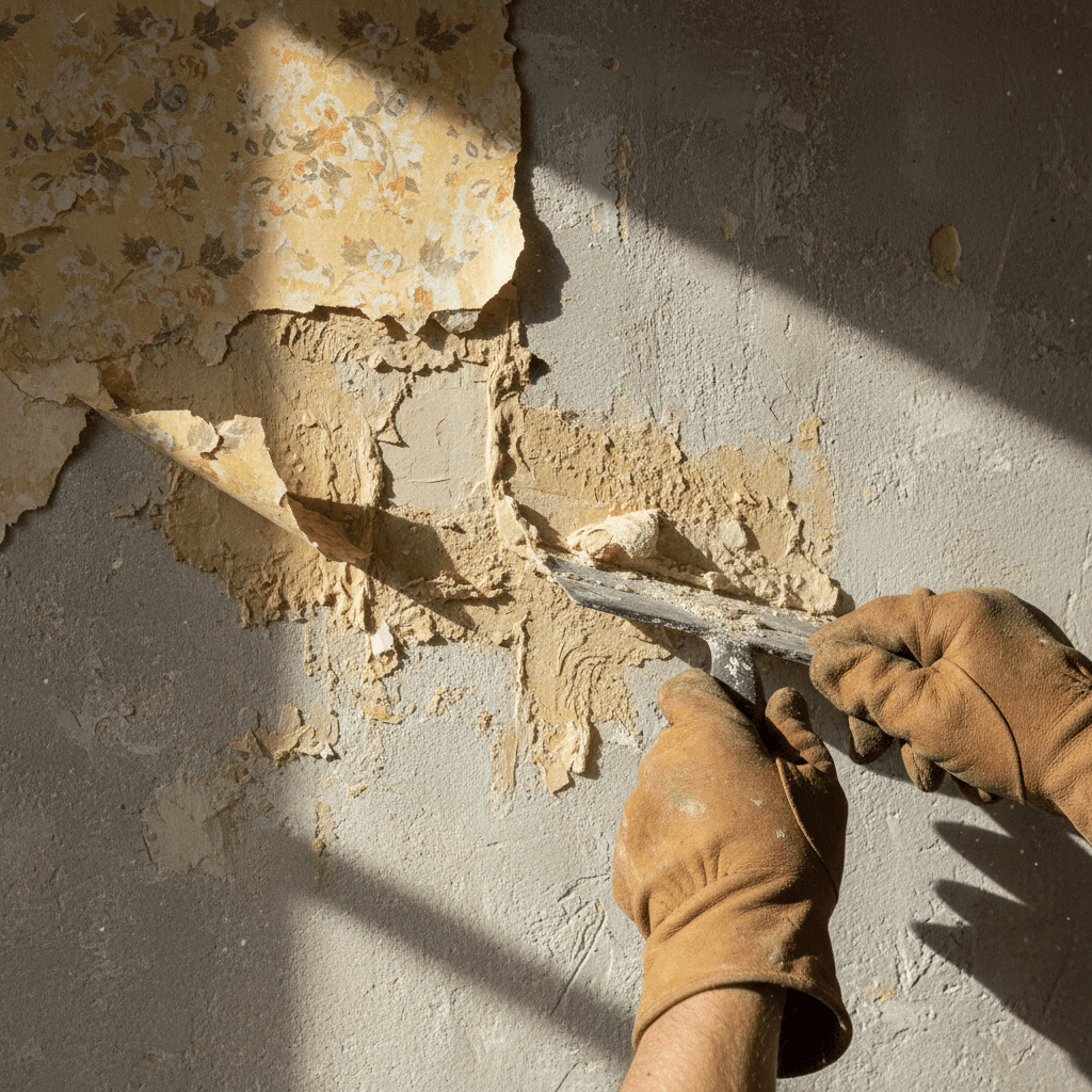 Wallpaper removal process