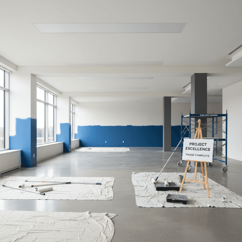 Commercial painting project